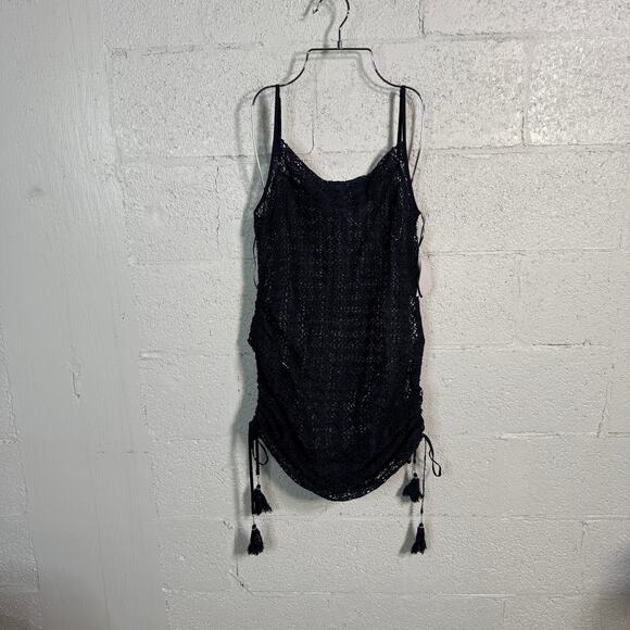 1. State Women's Convertible Tank Dress swim Cover-up navy XL - Picture 1 of 9